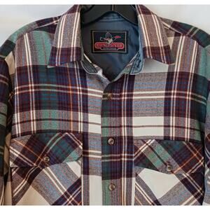 Back Packer Men's Plaid Flannel Long Sleeve Size Medium